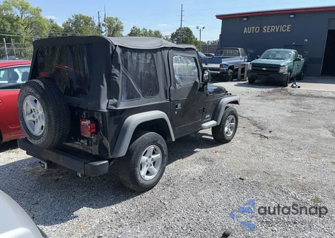2004 Jeep Wrangler / Tj from USA, damaged, VIN 1J4FQ29174P701897
